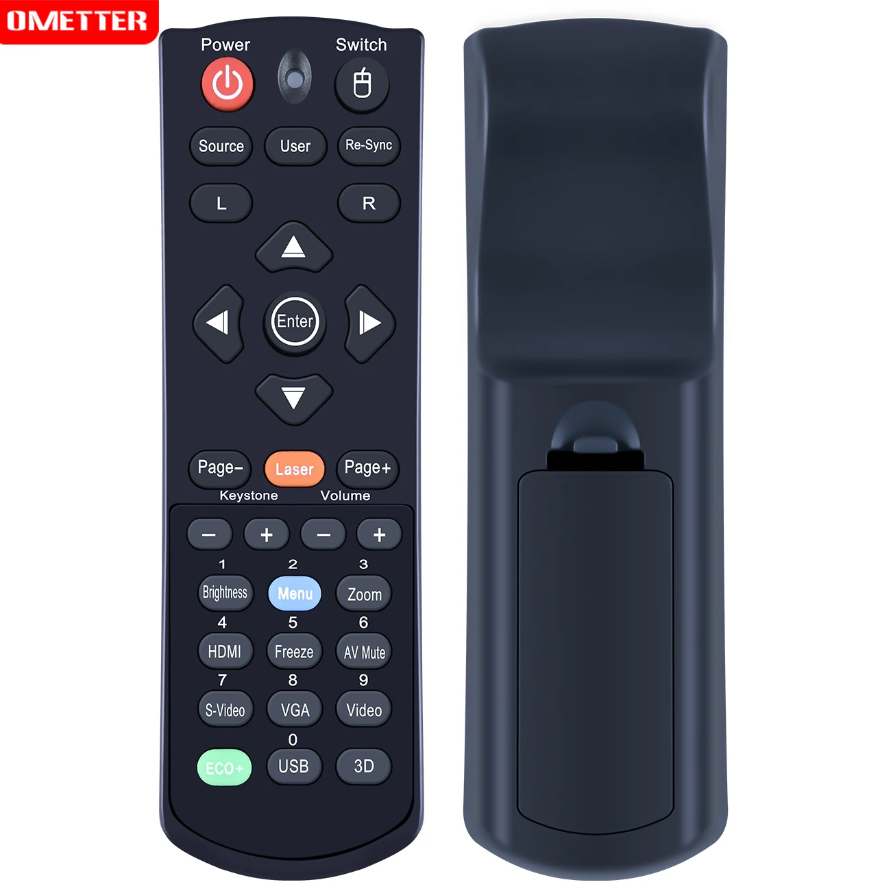 รีโมทคอนโทรลสำหรับ Optoma BR-5043N S303 W303 X303 BR320 BR325 X501 WX31 EH501 DH1011 BR-5042L W304M H181X ZX210ST เครื่องโปรเจคเตอร์