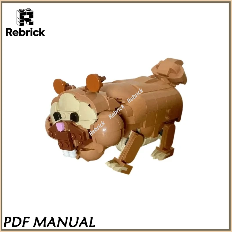 

Adorable Dog Alternate Build MOC, Custom Detailed Pet Figure for Hobby Enthusiasts