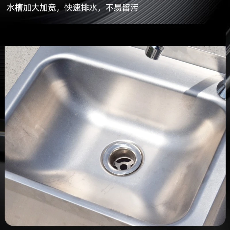Stainless steel wall-mounted wash basin, factory laboratory wall-mounted wash basin, indoor and outdoor 304 sink sink
