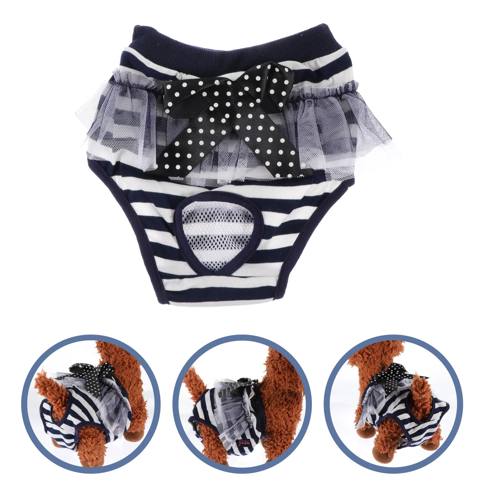 

Delicate Dog Decorative Doggy Household Doggie Diaper Premium Cotton Breathable Comfortable For Female Dogs Portable Puppy