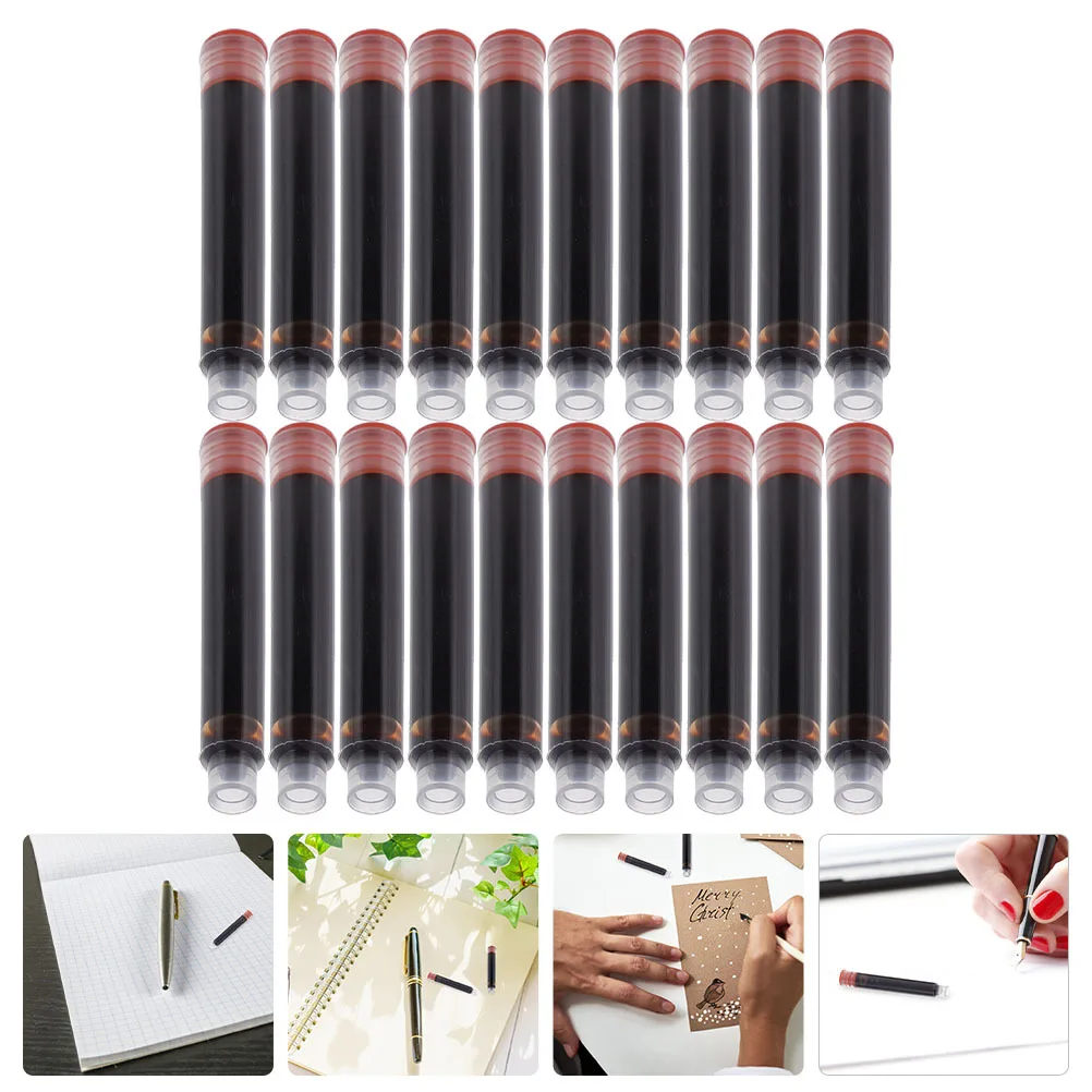 

100Pcs Universal Fountain Pen Ink Absorber Plastic Ink Sac Refill Tool for Office Supplies Students Fountain Pens Refill