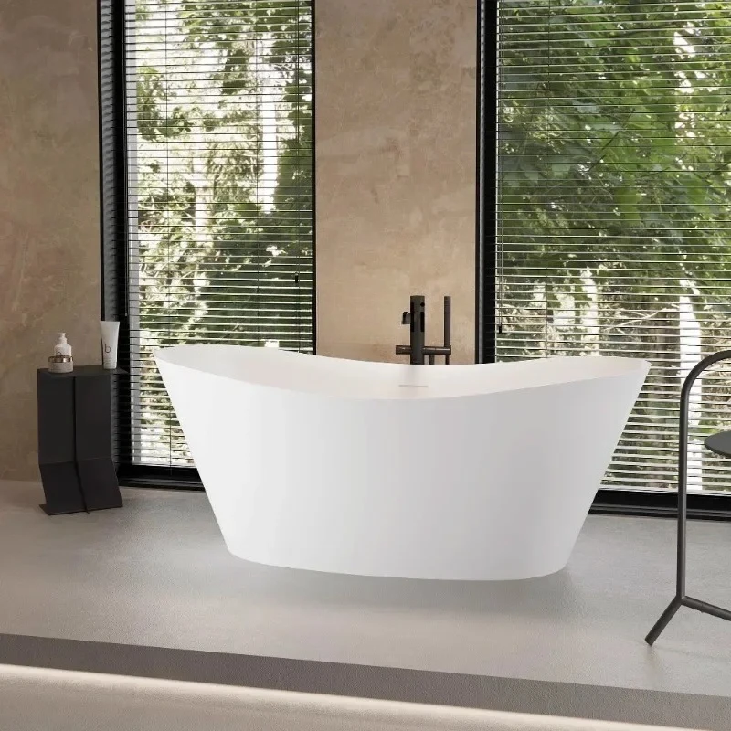 

PMMA polymer free-standing bathtub family hotel integrated double bathtub53