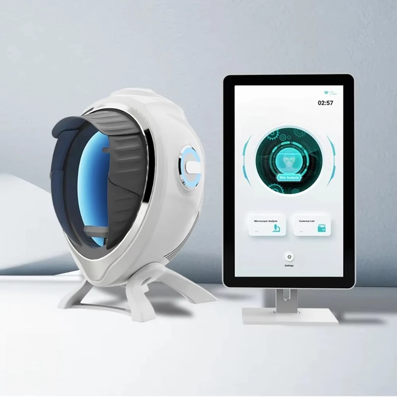 Nowy system analizy skóry z wykorzystaniem AI, skaner diagnostyczny skóry, urządzenie do analizy skóry twarzy