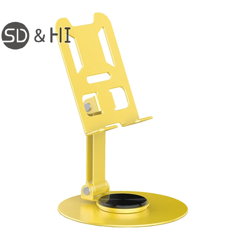 All Metal 360 Rotation Multi Functional Portable Folding Mobile Phone Holder For All Mobile Phones