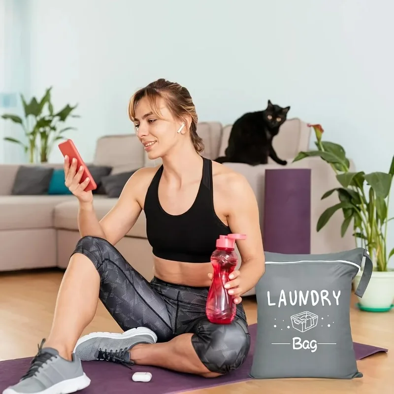 Portable Dirty Clothes Storage Bag, Waterproof Oxford Cloth Travel Bag, Large Capacity Handbag, Fitness Bag, Storage Bag