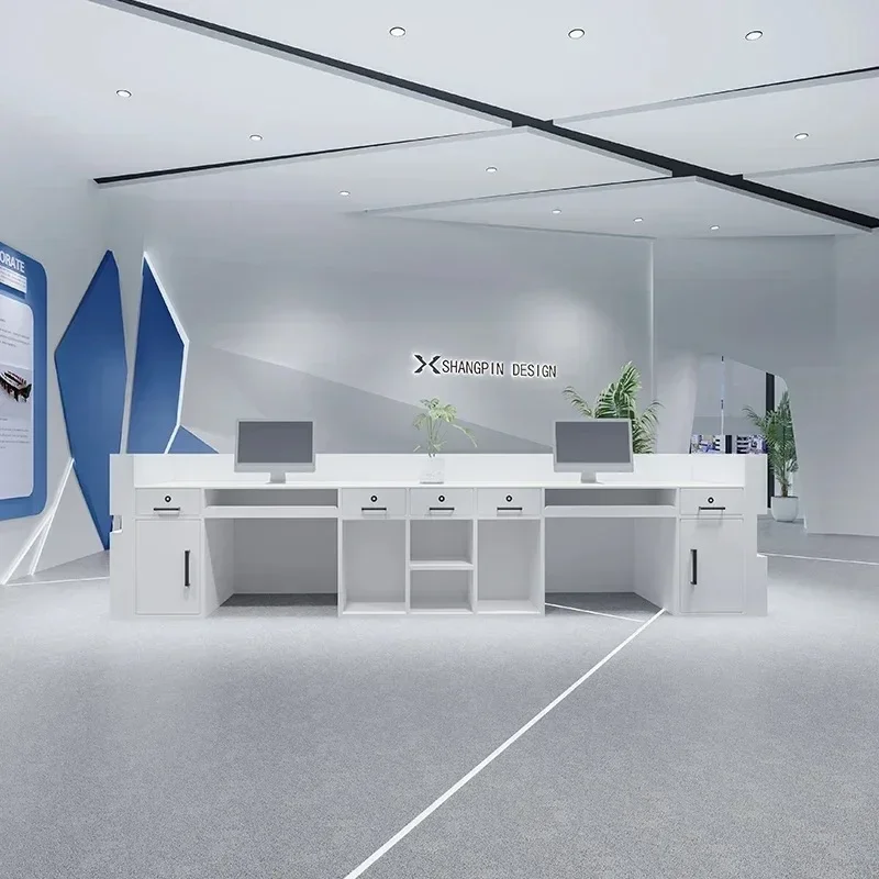 Centro clienti Mobili minimalisti Ricevimento di bellezza Spa Reception Banco reception Receptionista Salone Parrucchiere Lusso