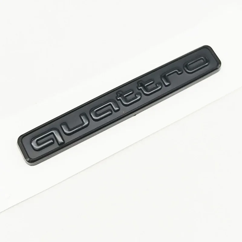 Auto ABS Heckklappen-Emblem Logo für Audi A5 B7 Q7 A3 A4 B8 A6 TT R8 A8 A7 Q5 Q3 C7 S3 A1 B5 Q2 Quattro Aufkleber Zubehör