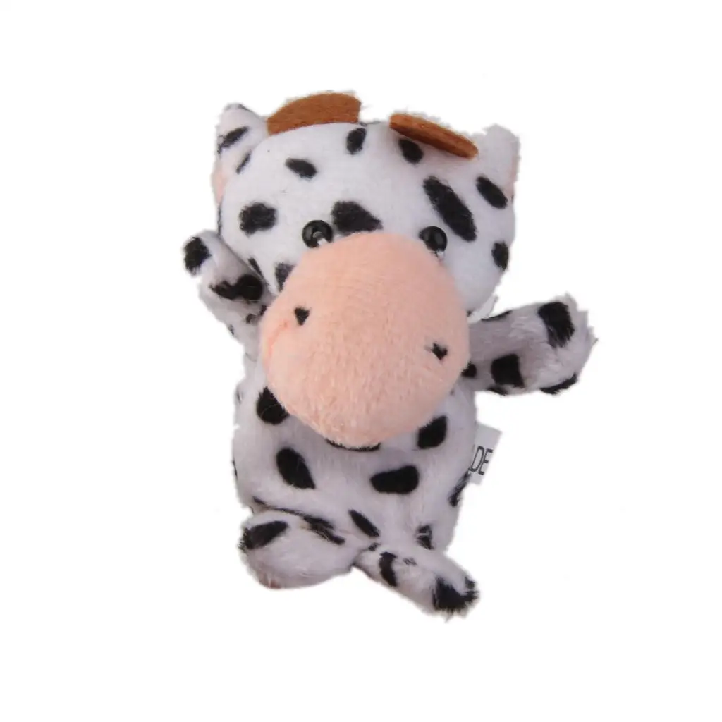 Set of Kids Baby Educational Story Telling Props Farm Animals Finger Puppets Party Favors Soft Toy Gift