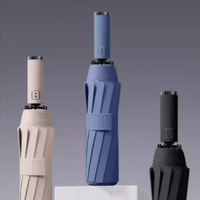 Fully Automatic Double-Layer Wind-Resistant Folding Reverse Umbrella, Large Size, Double-Person Use, Windproof, Storm Protection