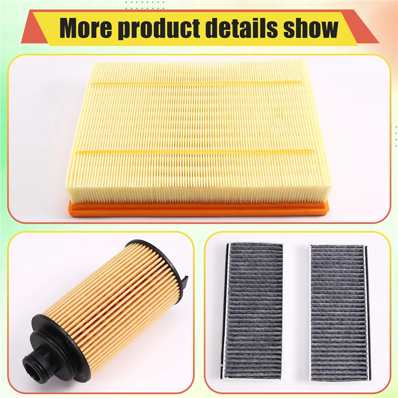 【Price Drop !!】 For SAIC MG RX8 2.0T 10222905 10262014 10105963 3-Piece Filter Set-Air Conditioner Oil Air Filters