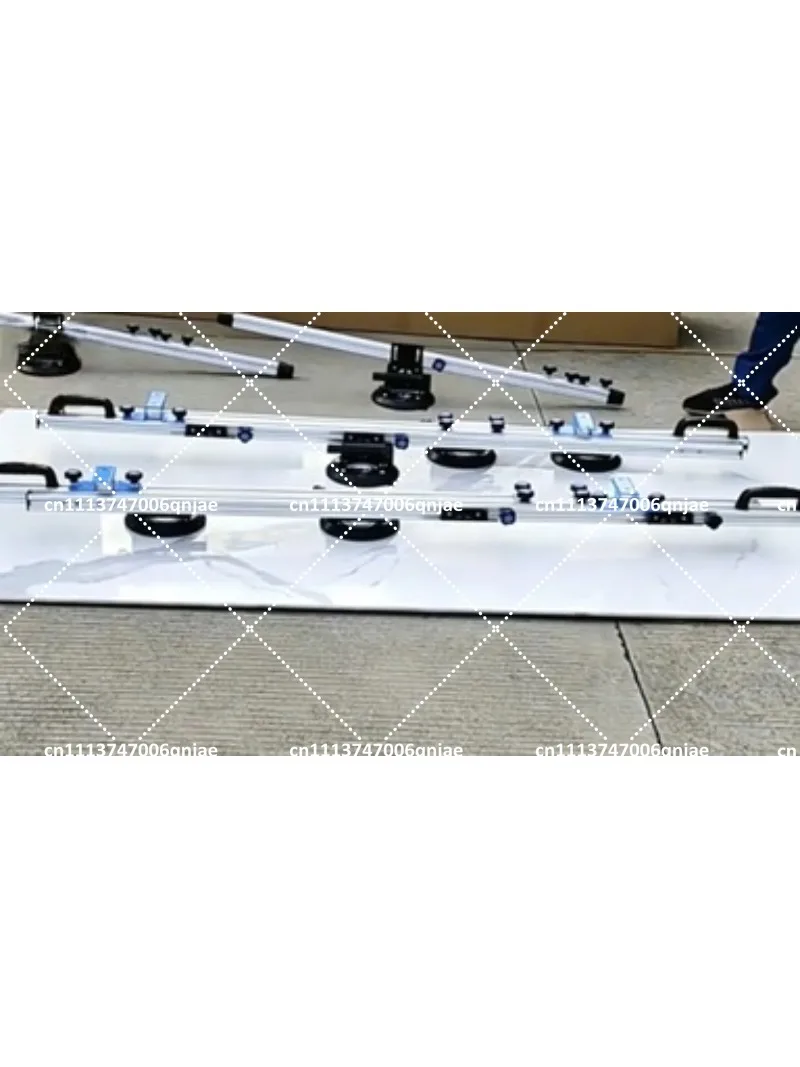 Large Format Tile Suction Cup Lifter Rack for Transporting & Laying Big Glass Stone Panels, Heavy Duty