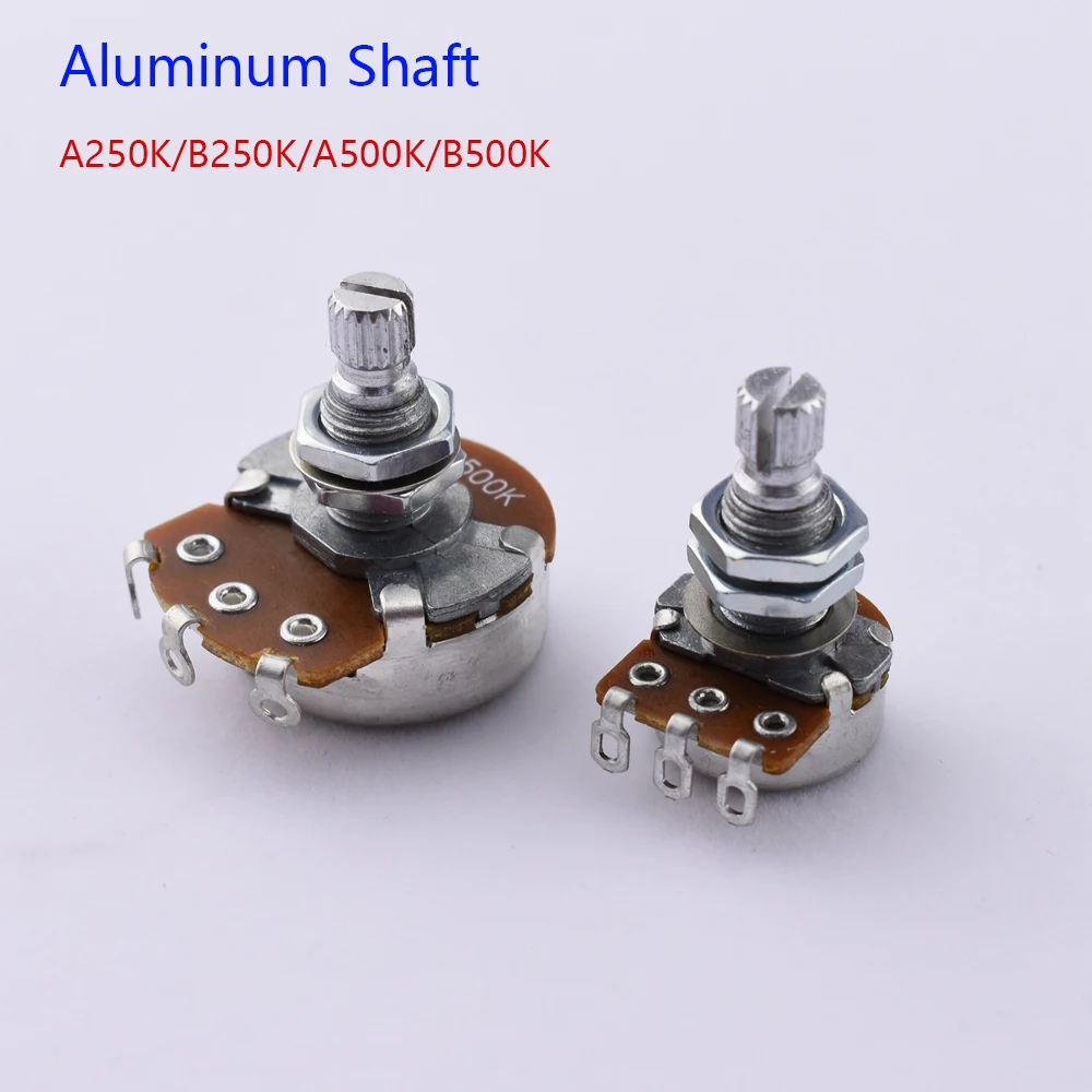 1 Piece Alpha Potentiometer(POT) For Electric Guitar/Bass A250K/B250K/A500K/B500K - Made in Korea