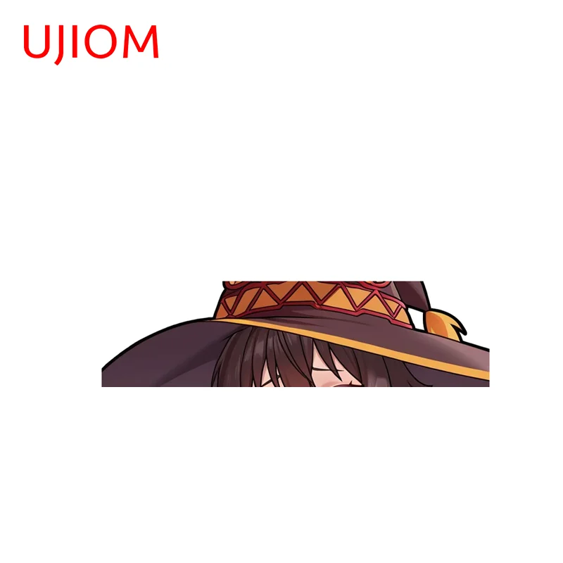 UJIOM Megumin Squatting Down Wall Sticker Fashion Wardrobe Bedroom PVC Decal Suitable For Kitchen Storage Flask Waterproo Decor