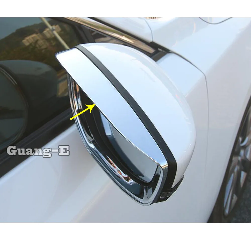 For Mazda 3 Mazda3 Axela M3 2019 2020 2021 2022 Car Rear View Side Glass Mirror Trim Frame Rain Shield Sun Visor Shade Eyebrow