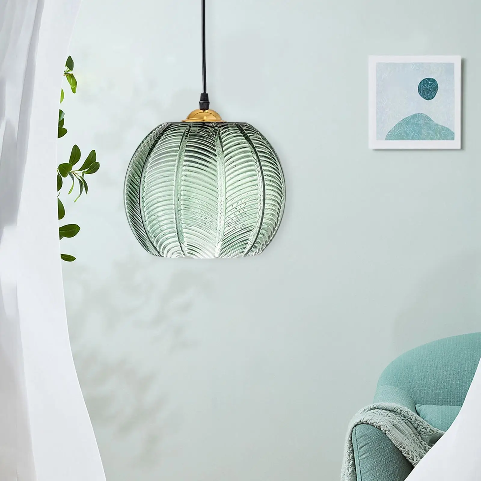 

Glass Pendant Light Decorative Lampshade Lighting for Dining Room Indoor