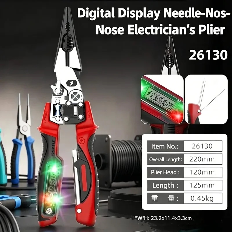 Heavy Duty Multifunctional Alloy Steel Wire Cutter Set with Diagonal & Needle Nose Pliers for Electrician Hardware Tools