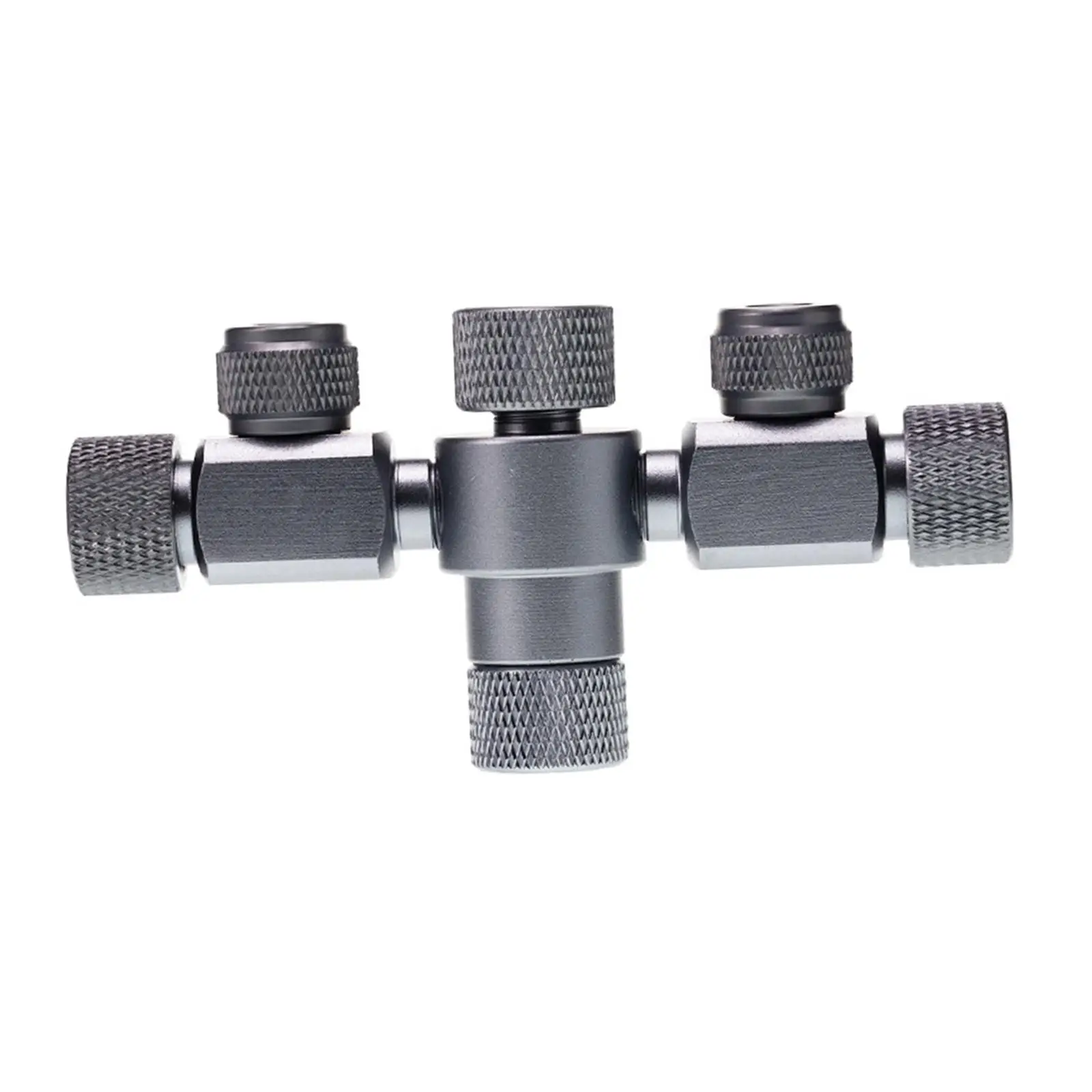 Dual Outlet CO2 Multi Pass Splitter Aluminum Regulator Valve for Water Grass Tank and Fish Tank CO2 Equipment