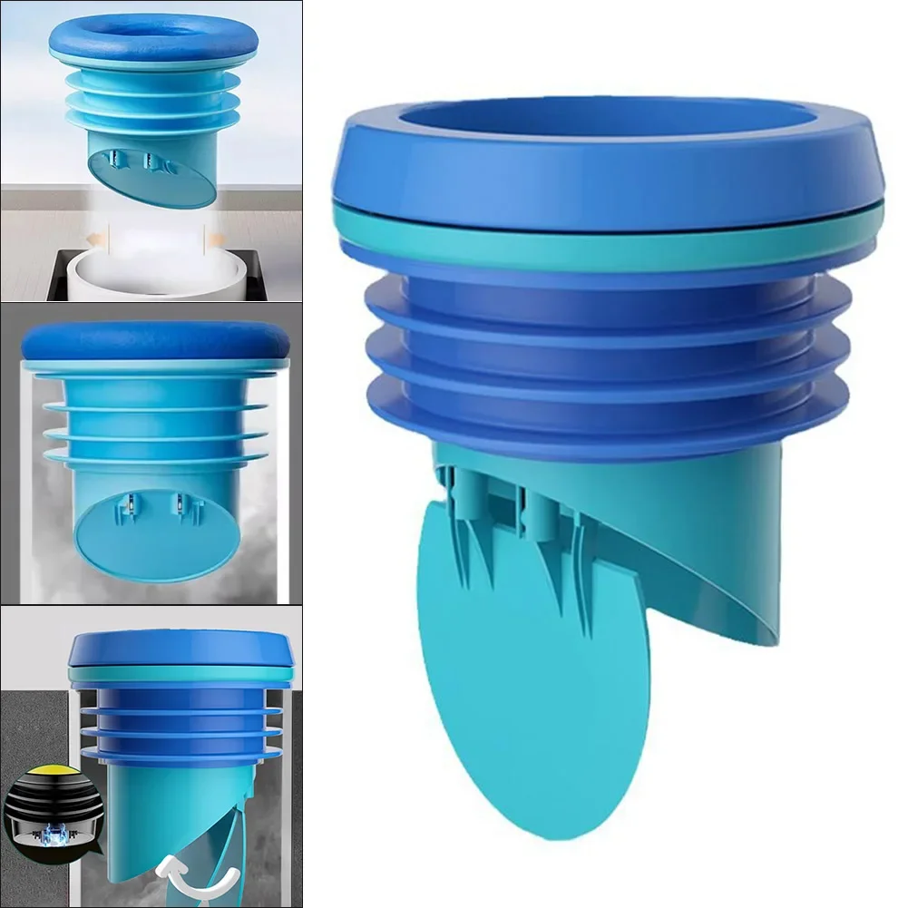 Toilet Flanges Wax Rings With Prevent Backflow Valve FlangeRing Closestool Drain Deodorant/leakage-proof Silicone Installation