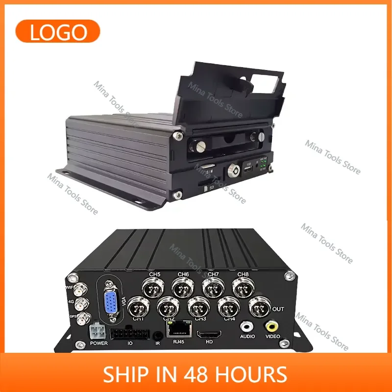 8CH AI MDVR 4G WiFi with ADAS DMS BSD H.265 1080P Mobile DVR for Truck Bus Fleet Management