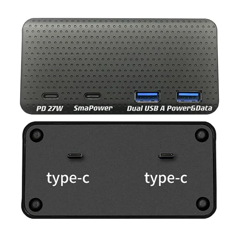 USB Splitter Hub For Tesla Model 3 Y 2023 HUB Model3 MY Type-c Docking Station Connector Speed Max Hub Extender Center Charger