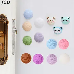 JCD 2pcs Silicone Doorstop Wall Protector Door Handle Bumper Guard Self Adhesive Mute Door Stopper Furniture Anti-crash Pad