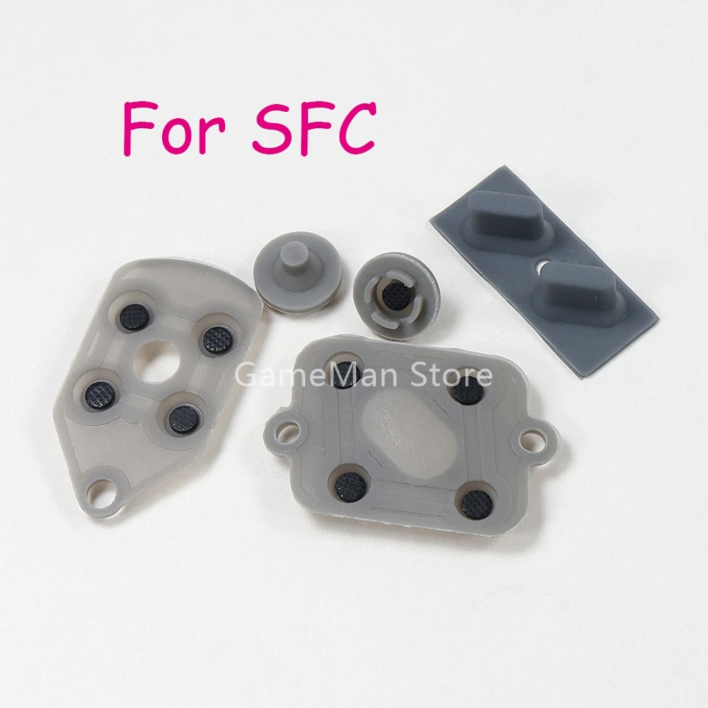 100sets/lot For SFC Controller Conductive Rubber Silicone Pads For Super Famicom Gamepad Game Accessories