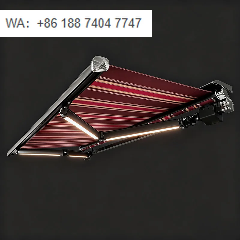 

Роскошный выдвижной навес-маркиза для лестниц и навесов для автомобилей, полностью кассетный, из сверхпрочного алюминиевого сплава, с дистанционным управлением, УФ-защитой, долговечный