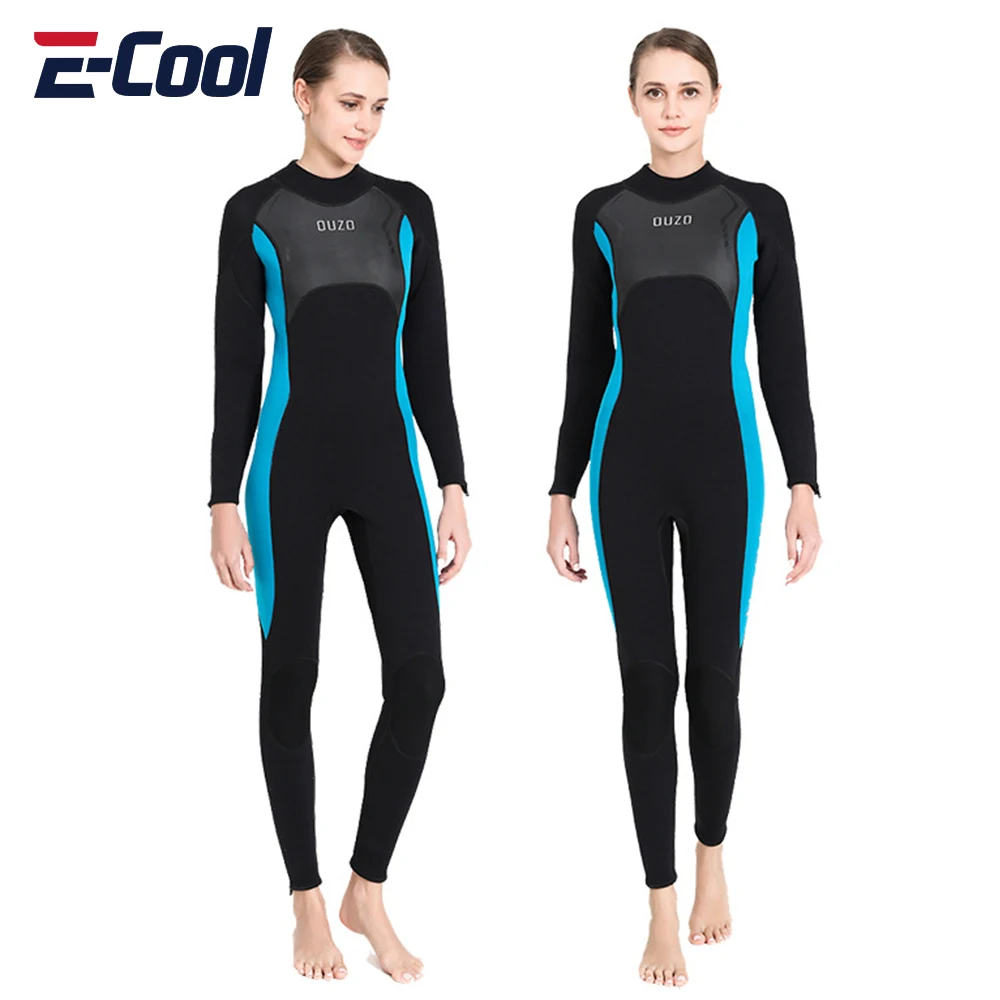 

Neoprene Wetsuit 3mm Mens Womens Long Sleevele One Piece Wetsuit Ultra Elastic Diving Suit Water Swimming Surfing Triathlon