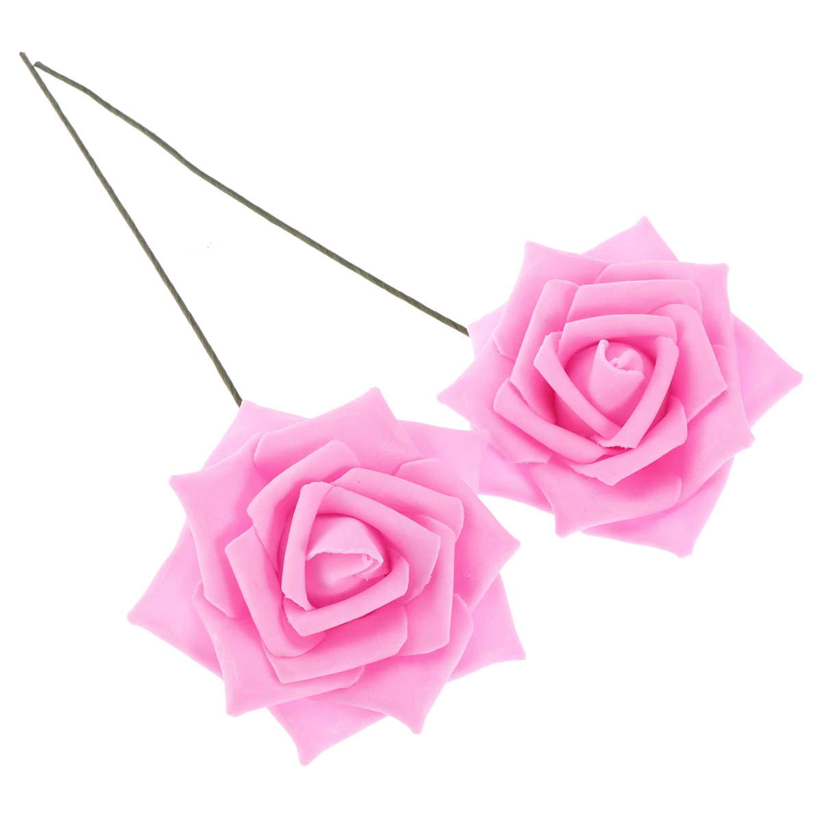 

25pcs Artificial Heads 8cm Soft Foam Rose Heads Decor Lifelike Decorative Fake Roses for Wedding Party Home DIY Reusable