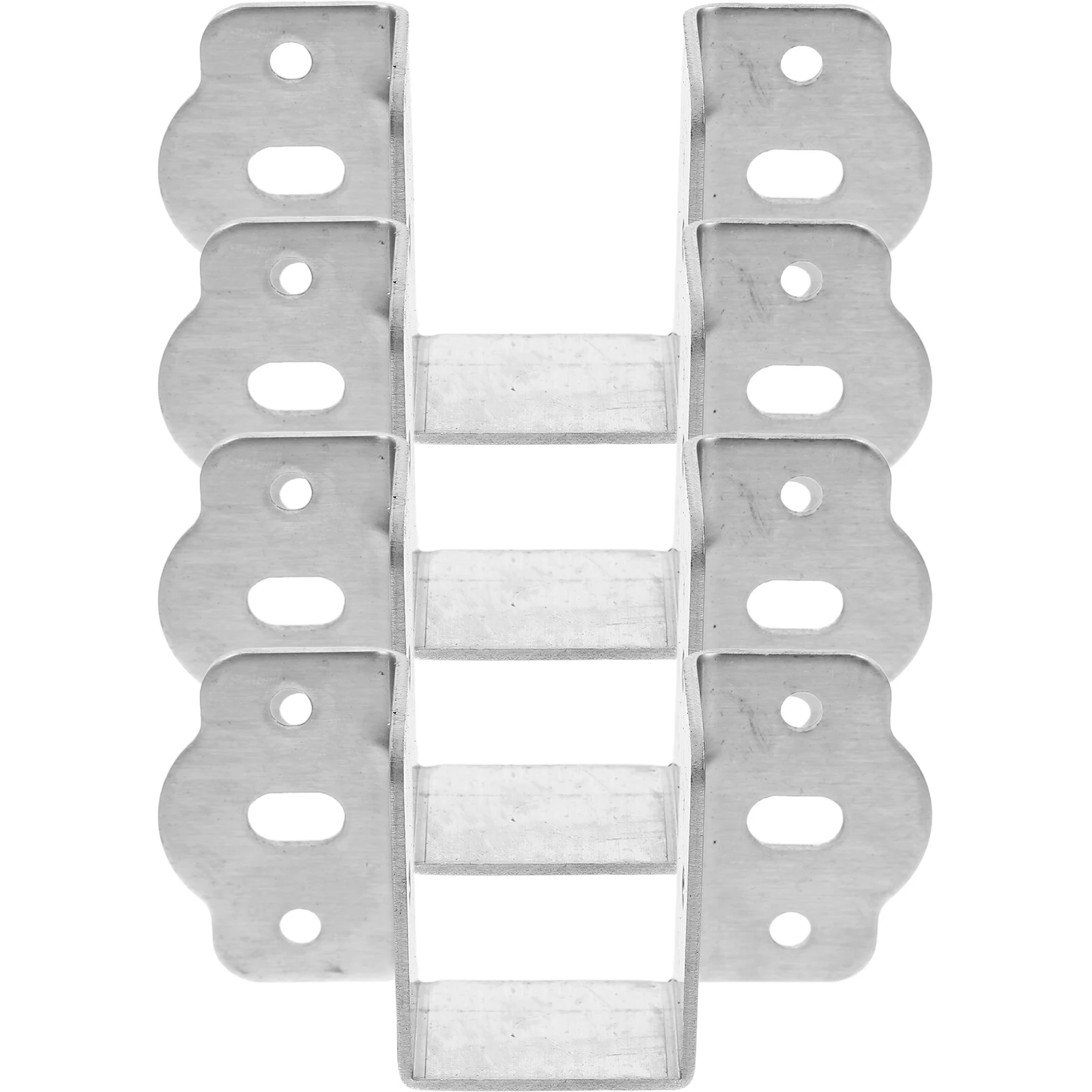 

4pcs U-Shaped Bed Frame Brackets Metal Support Hinges For Secure Assembly Bed Rail Fittings Hardware Brackets Support