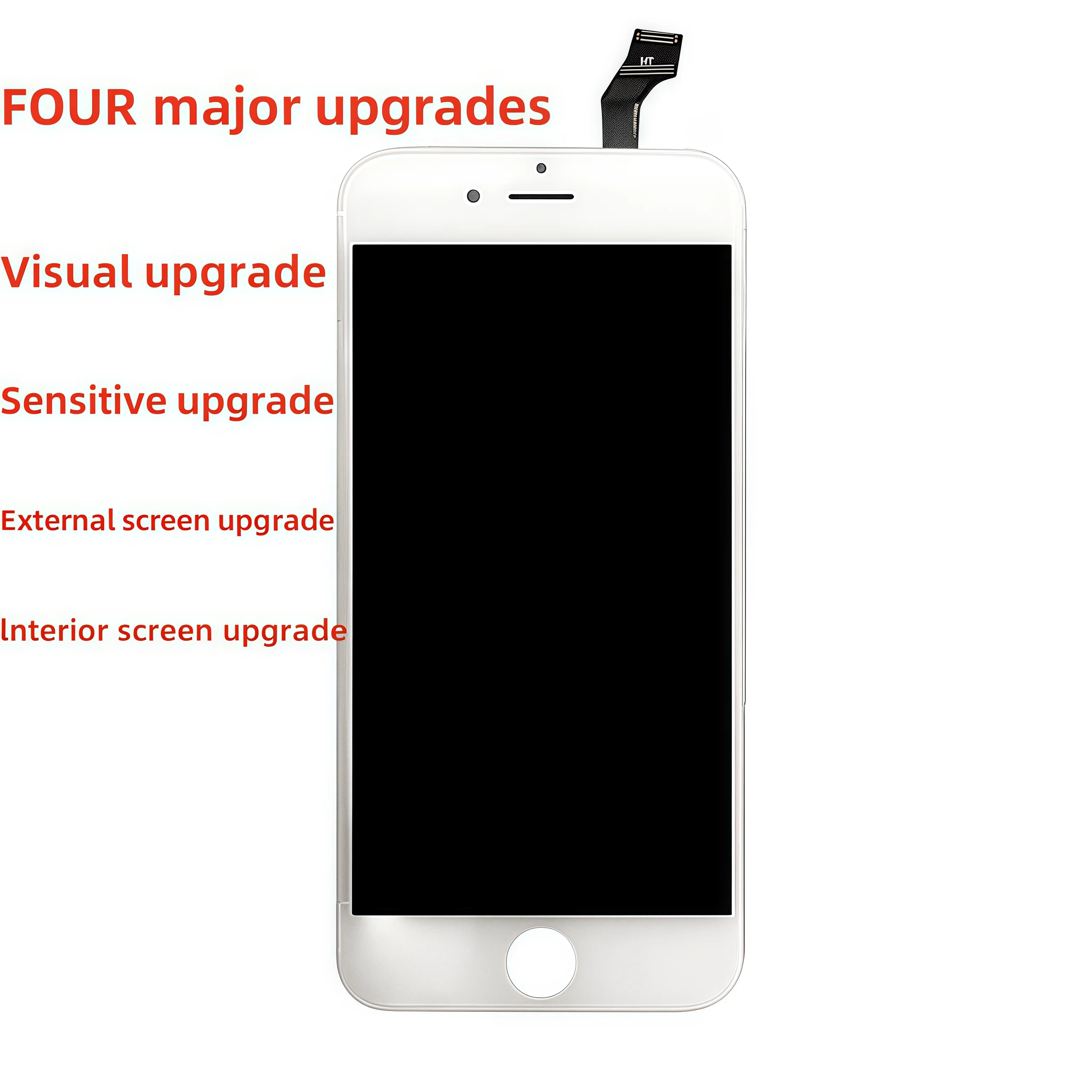 AAAA +++ Kelas untuk iPhone 7 7Plus LCD Rakitan Digitizer Layar Sentuh 3D Sempurna Rakitan Digitizer Layar Tampilan LCD