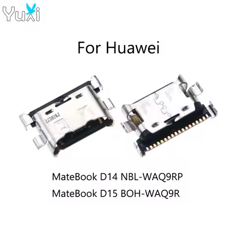 YuXi 2/5/10pcs For Huawei Matebook D14 Nbl-WAQ9RP D15 Boh-WAQ9R Type C USB Jack Socket Charging Port Dock Connector