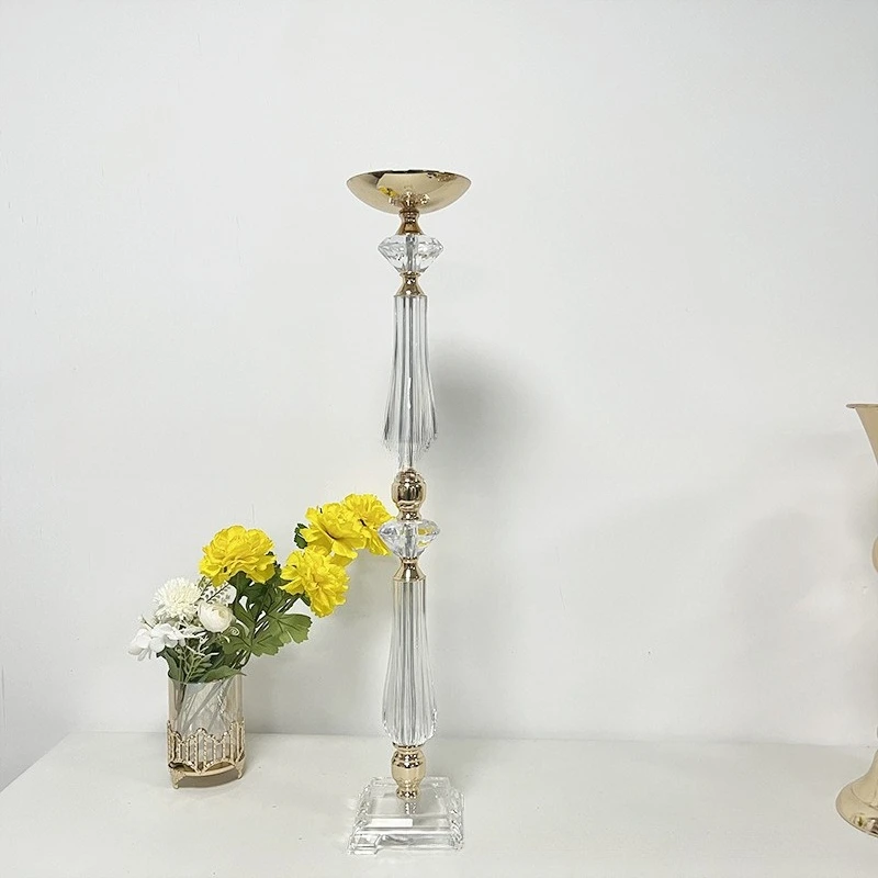 

Decorative creative acrylic flower stand decorative candle holder