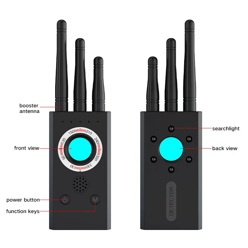 T16 Suche GPS Positionierung Überwachung Tracking Abhörkamera Detektor Laser Scannen Licht Alarm Anti-Diebstahl Terminator