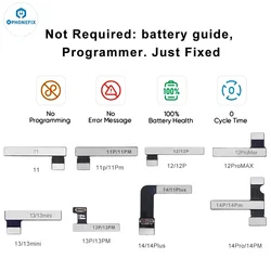 PHONEFIX iPhone Battery Pre-Programmed Tag On FPC for iPhone 11-15PM Unable to Verify Genuine Error Message Removal Battery Flex