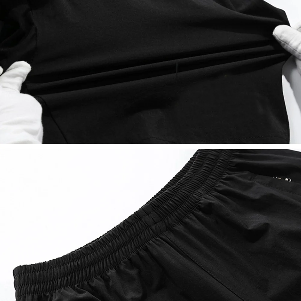 

1Pcs Cotton Polyester Athletic Shorts Black 3xl 80-90kg Running Short Pants Men Sport Leisure Exercise Apparel Athletic Shorts