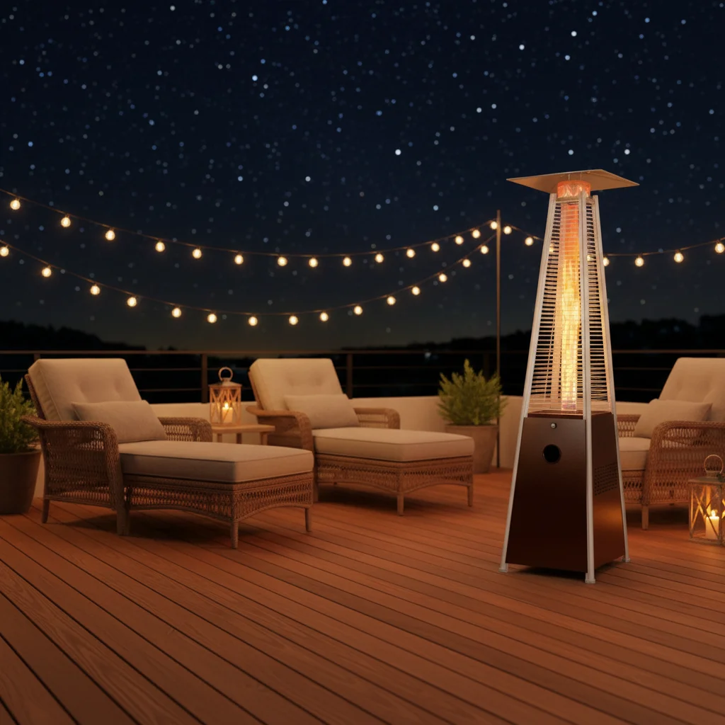 High-efficiency Tower Heater, Portable Outdoor Heating Equipment For Courtyards, Villas And Bars