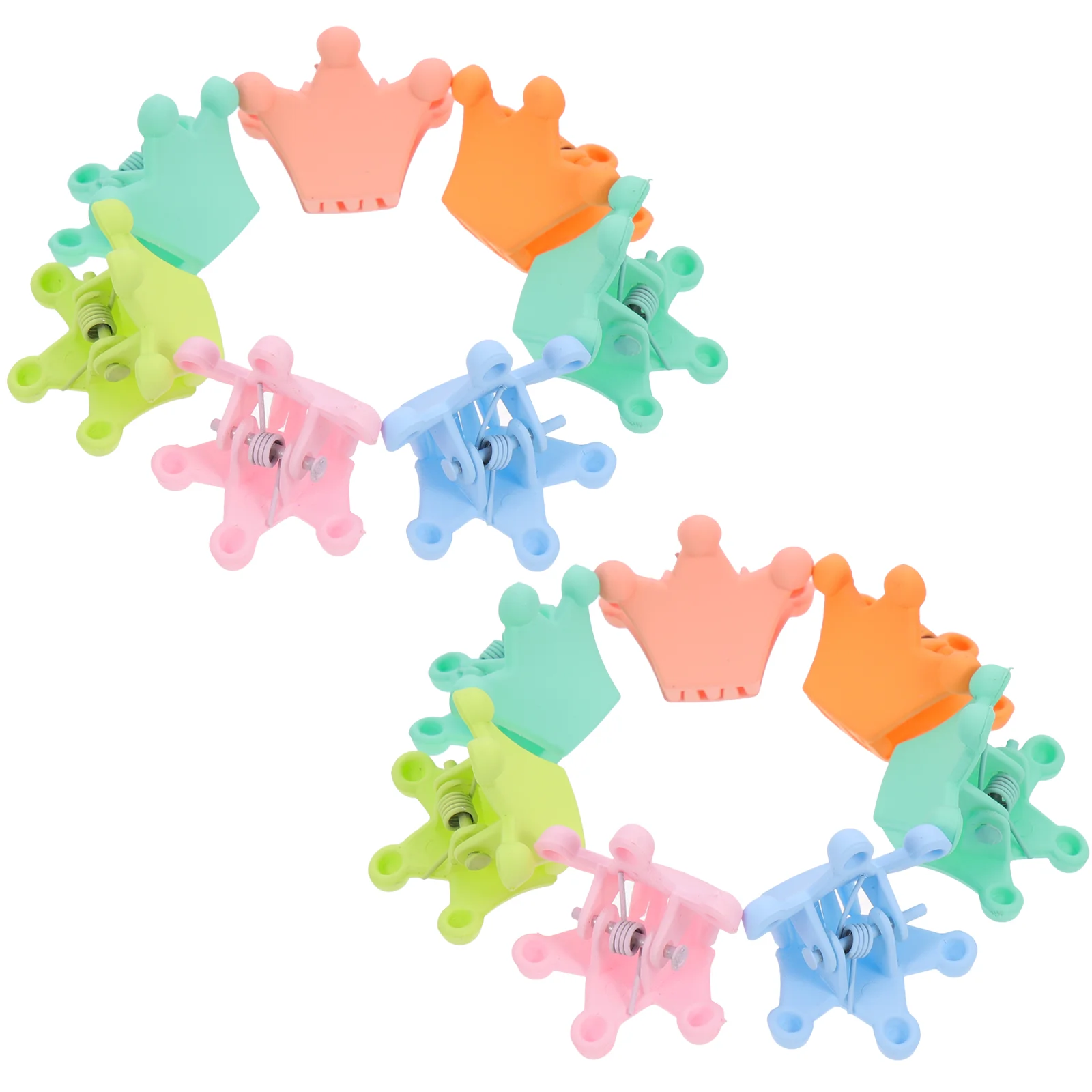 

20 Pcs Solid Color Clip Hair Accessories Small Clips for Girls Tiny Claw Mini Crown