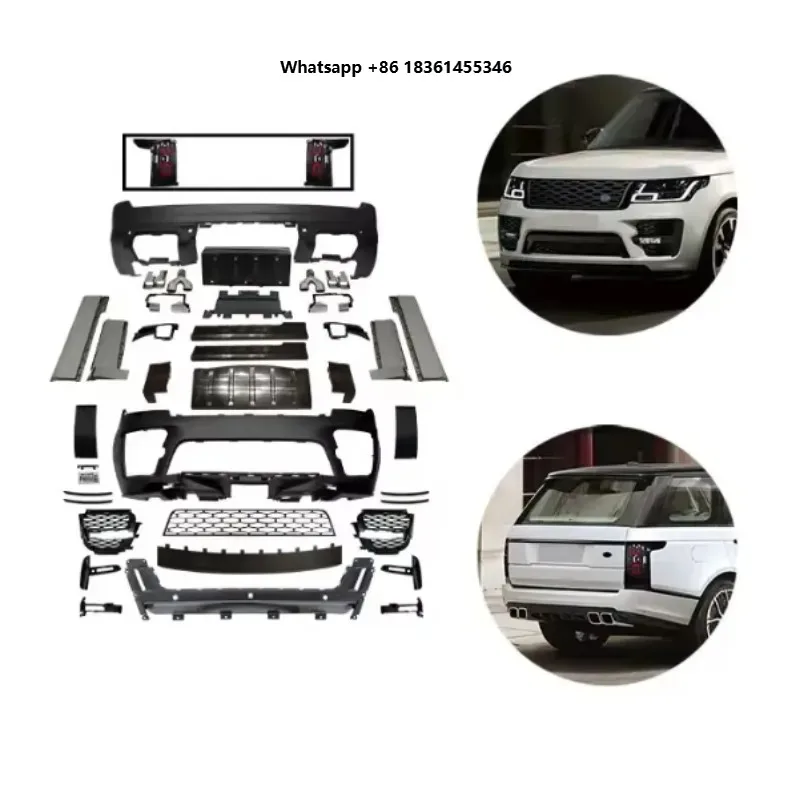 

For 2018 Range Rover Vogue Facelift Svo Clrak AutomobileNew Body Kit Include Front and Rear Bumper Plate Exhaust Pipe