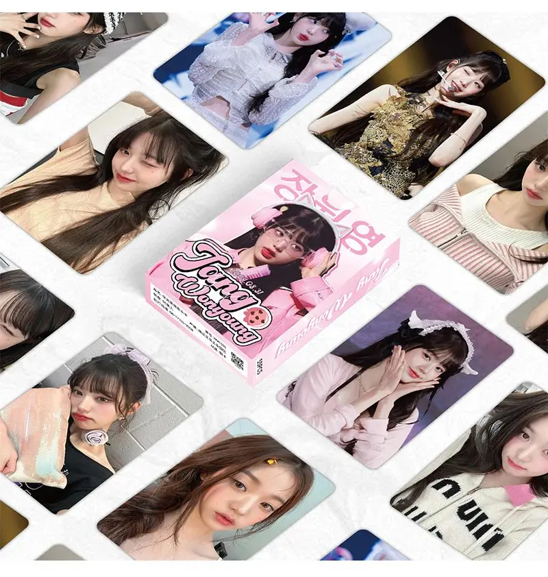 한국 엔터테인먼트 걸그룹 엽서 55장, 팬 컬렉션, 로모 카드, 스타 주변기기 포토카드, 서포트 카드
