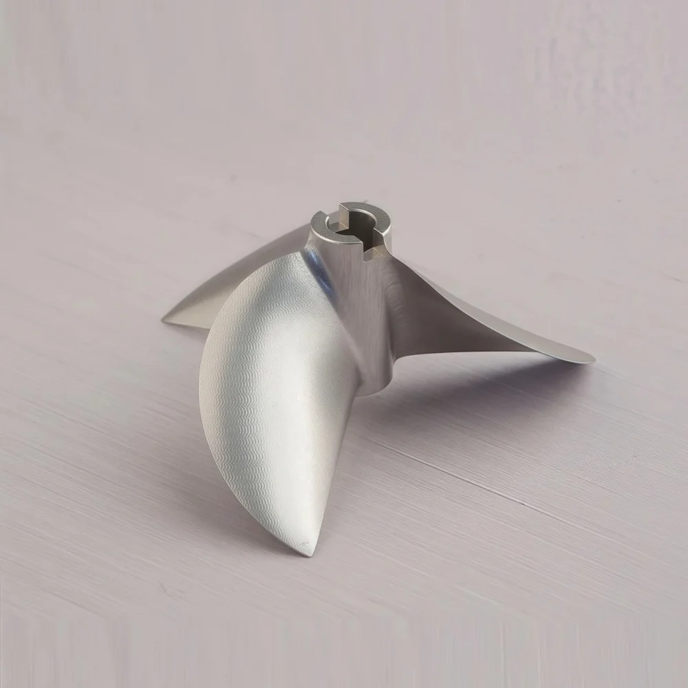 FATJAY, 1 unidad, barco RC 6717, hélice de 3 aspas, 6,35mm, tamaño del eje 67mm, diámetro exterior, paso de 1,7 ", accesorio de aleación de aluminio CNC