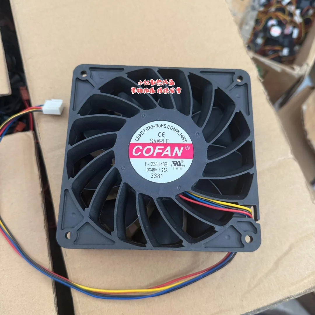 

COFAN F-1238H48B DC 48V 1.2A 120x120x38mm 4-Wire Server Cooling Fan