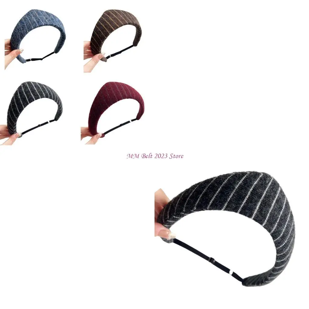 

49ME Fashion Stripe Headbands In Comfortable Fabric Hairband For Daily Adventures And Various Occasion