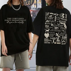 Music Lover Concert Fans Tee T-Shirts Eras Tour New Album TTPD The Tortured Poets Department Shirt Quality Cotton Women Clothes