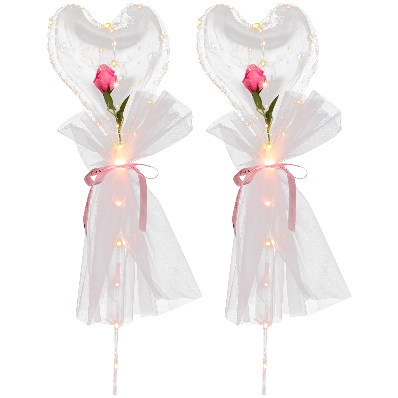 

Reusable Heart LED Balloons Transparent Luminous Wedding Light Up Balloons For Toy PlasticFlower
