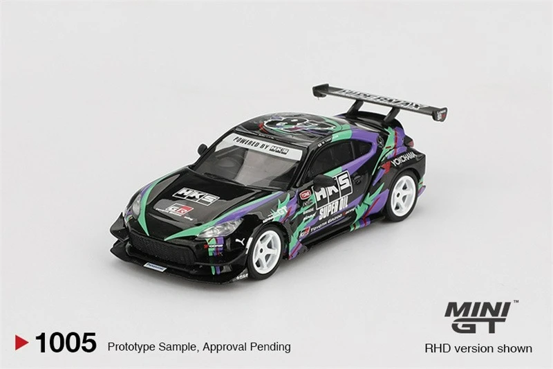 

MINI GT 1:64 GR86 HKS TYPE R 2022 Tokyo Auto Salon Литая под давлением коллекционная модель автомобиля