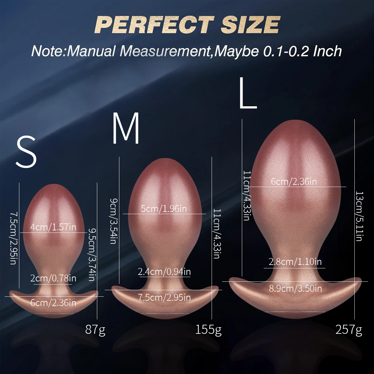 Large Egg-Shaped Anal Plug Beads Balls Butt Plug Prostate Massage Anus Dilator Sex Toys For Men Woman Anal Ball Adult Products - view 6