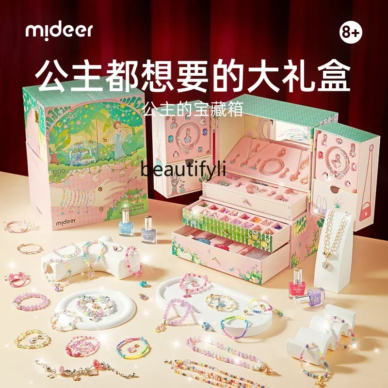 

Milu children's toys for little girls 3-12 years old 6 girls birthday gifts 4 jewelry boxes 10 Treasure boxes