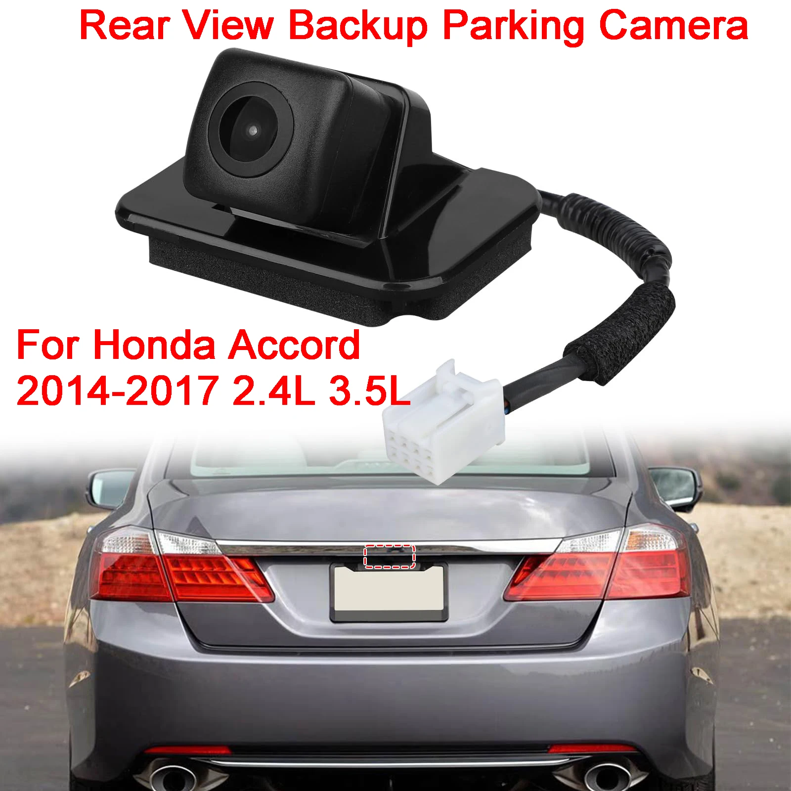 

Автомобильная камера заднего вида, вспомогательная камера заднего вида, резервная HD-камера для Honda Accord 2014-2017 2,4 л 3,5 л 39530-T2A-A21 39530-T2A-A31