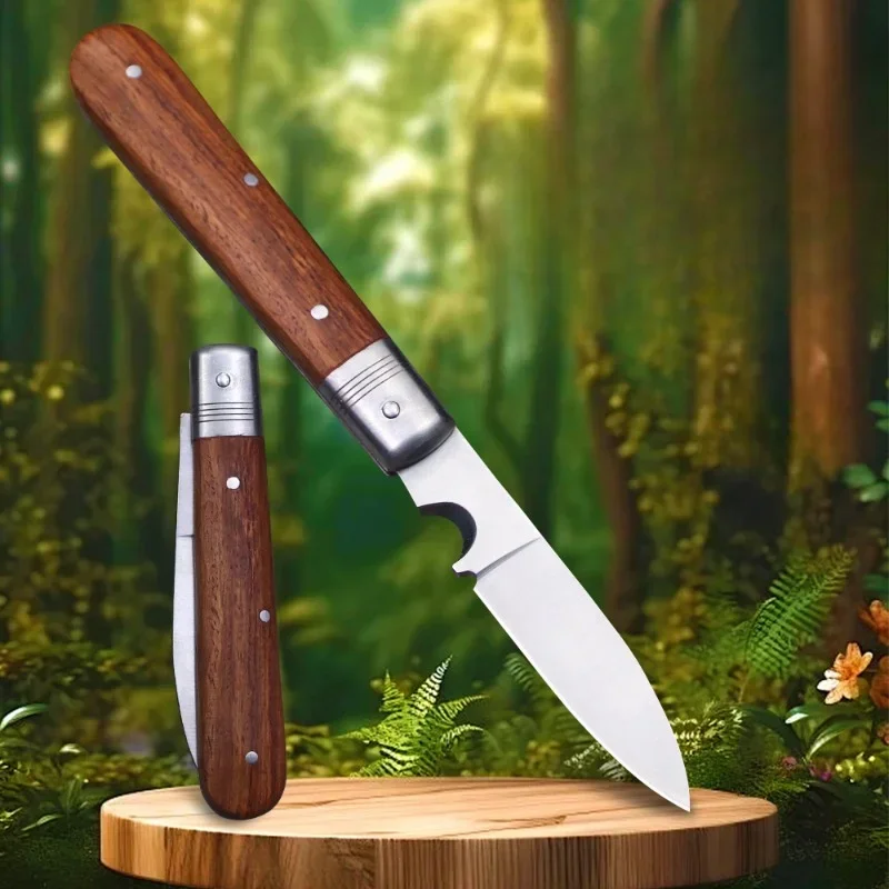 Cuchillo plegable de bolsillo multifuncional de acero, herramienta EDC, apertura de letras, pelado de cables, pesca, camping, nuevo